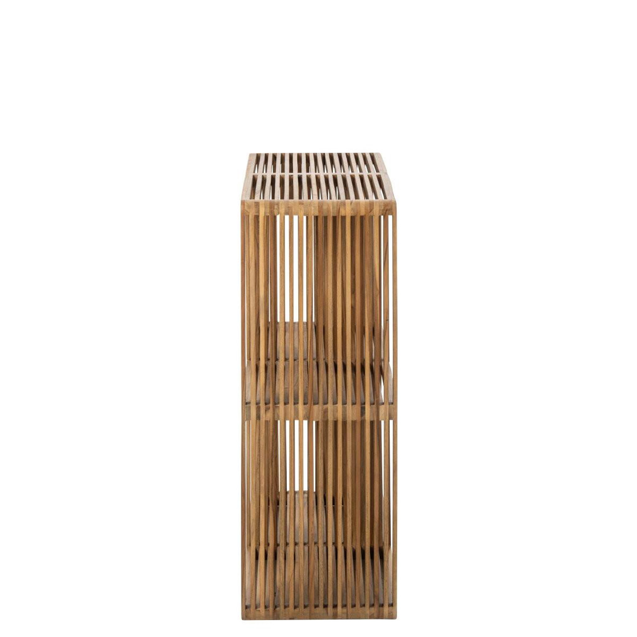 Voir la diapositive 3 : Paris Prix Étagère 4 Cases en Bois  Lars  80cm Naturel