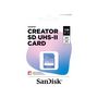 Voir la diapositive 2 : SANDISK Carte SD 128Go UHS-II  Creator