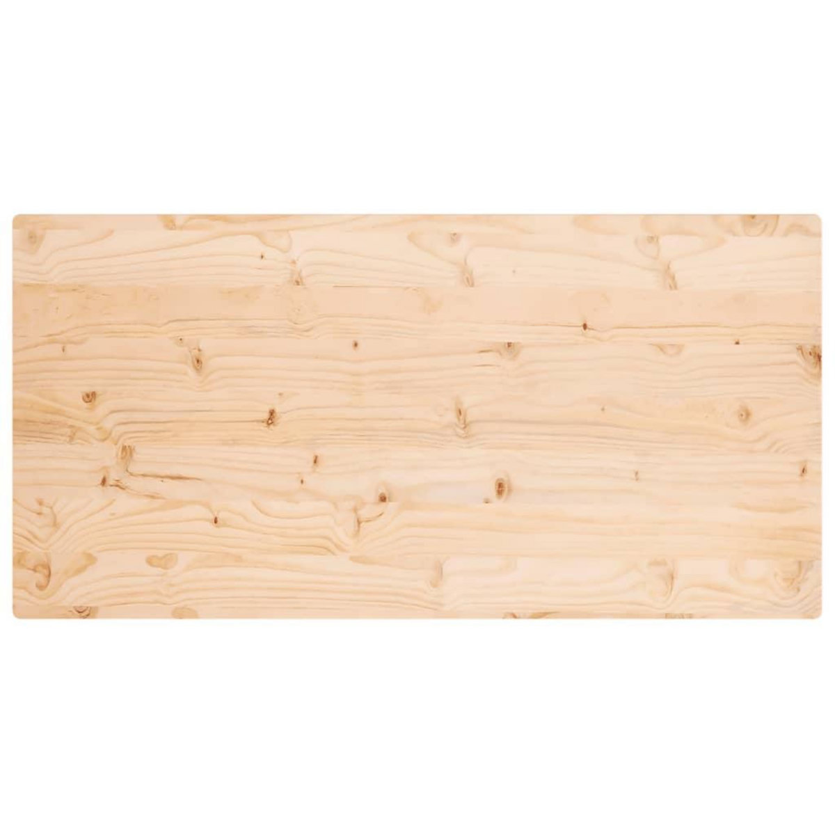 VIDAXL Dessus de table 110x55x2,5 cm bois de pin massif rectangulaire