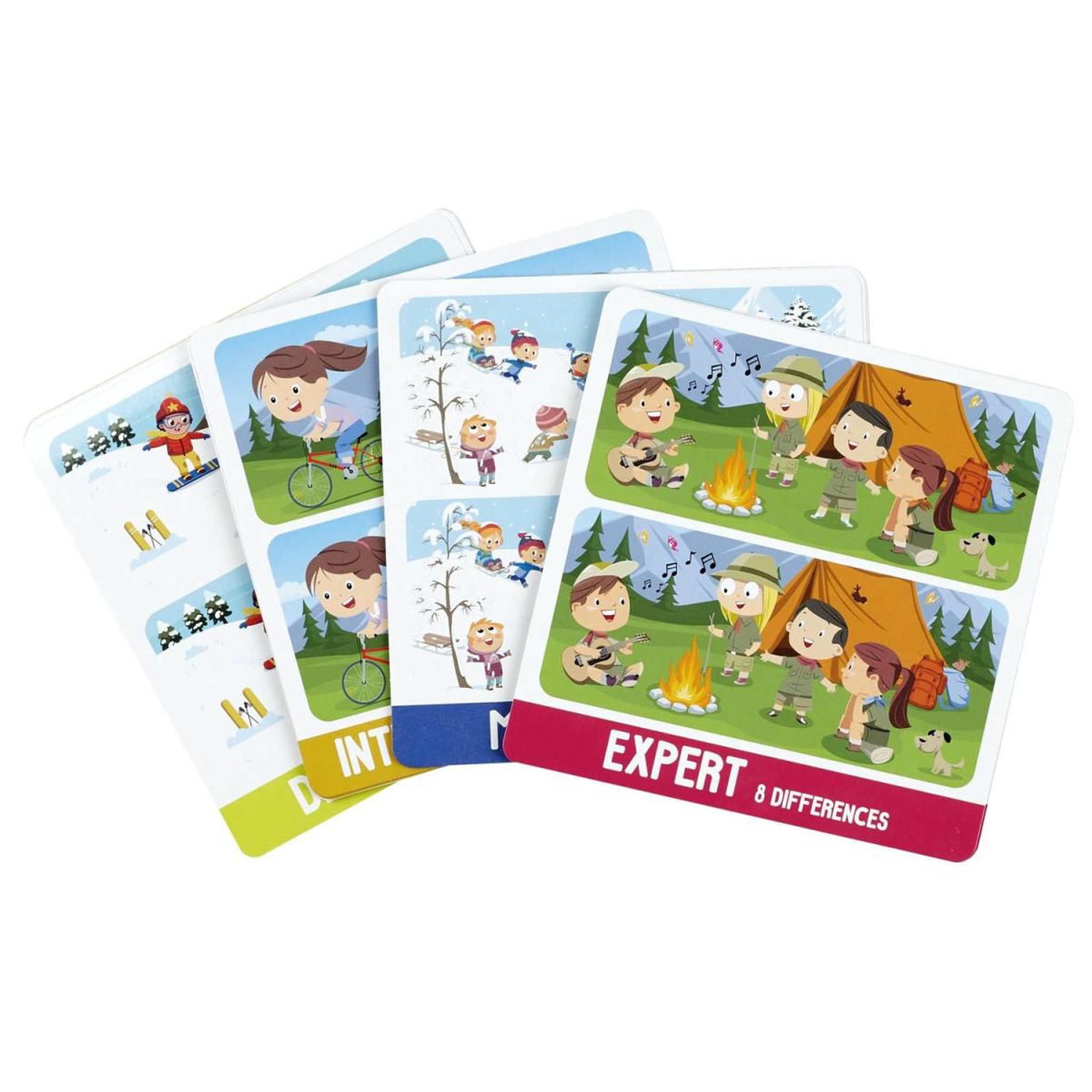 Jeux 2 momes Jeu de cartes  différences  15cm multicolore