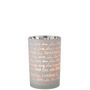 Voir la diapositive 2 : Paris Prix Photophore en Verre  Love  18cm Blanc