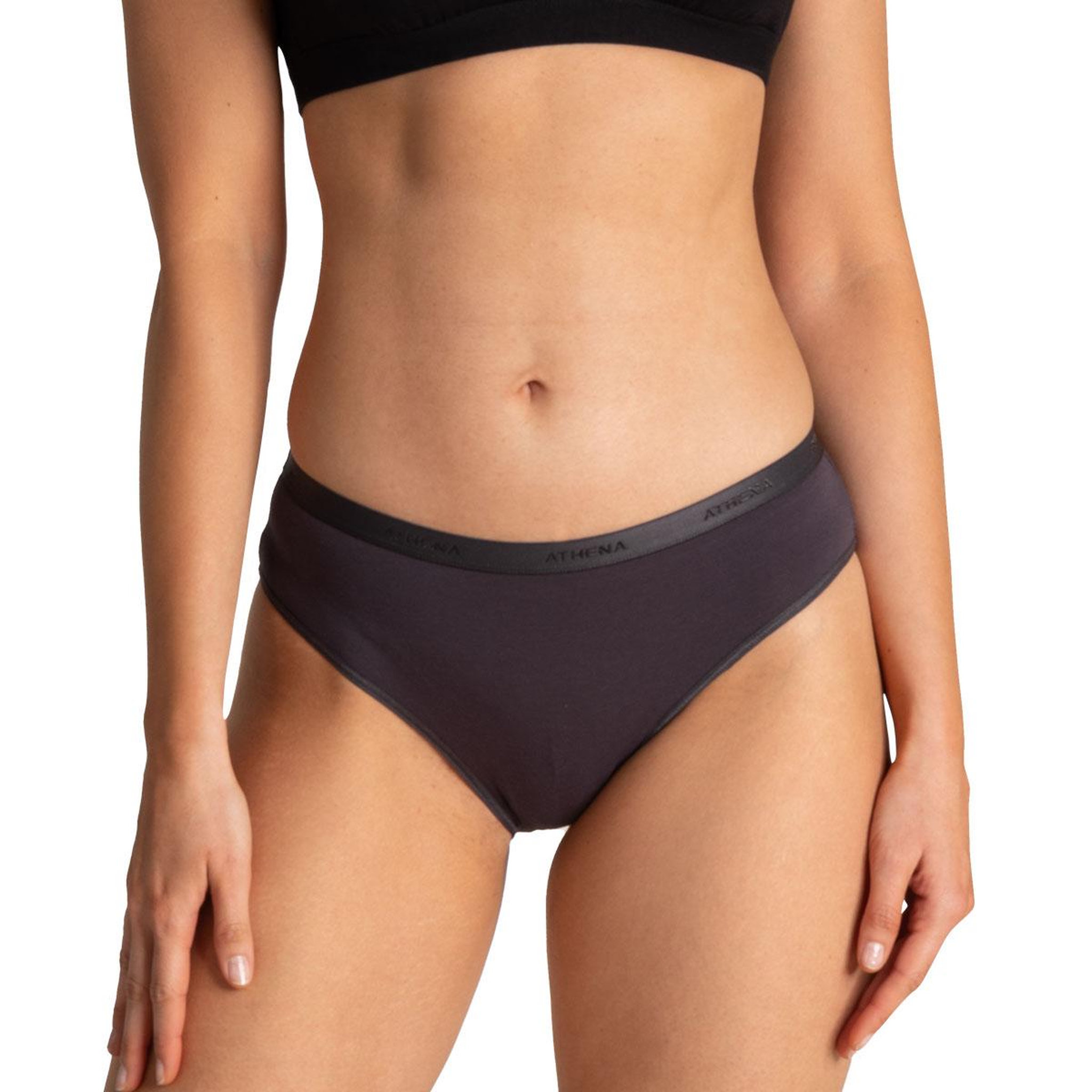 Voir la diapositive 4 : Athena Lot de 3 slips femme Ecopack Basic