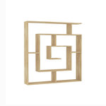 Habitat et Jardin Bibliothèque en bois  Labirent  - 125 x 22 x 129 cm - Beige