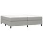 Voir la diapositive 3 : VIDAXL Sommier a lattes de lit avec matelas Gris clair 200x200cm Tissu