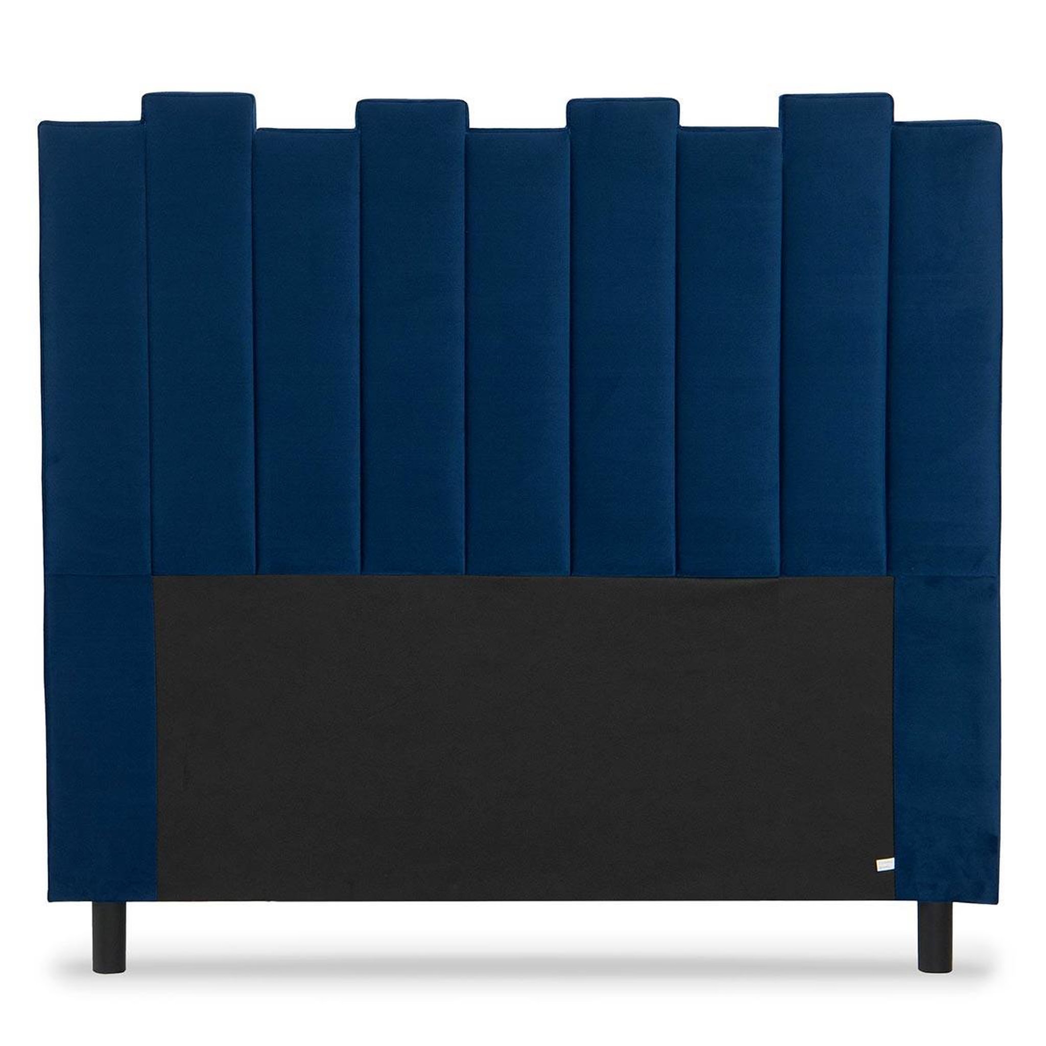 Paris Prix Tête de lit en velours design  kenty  140cm bleu