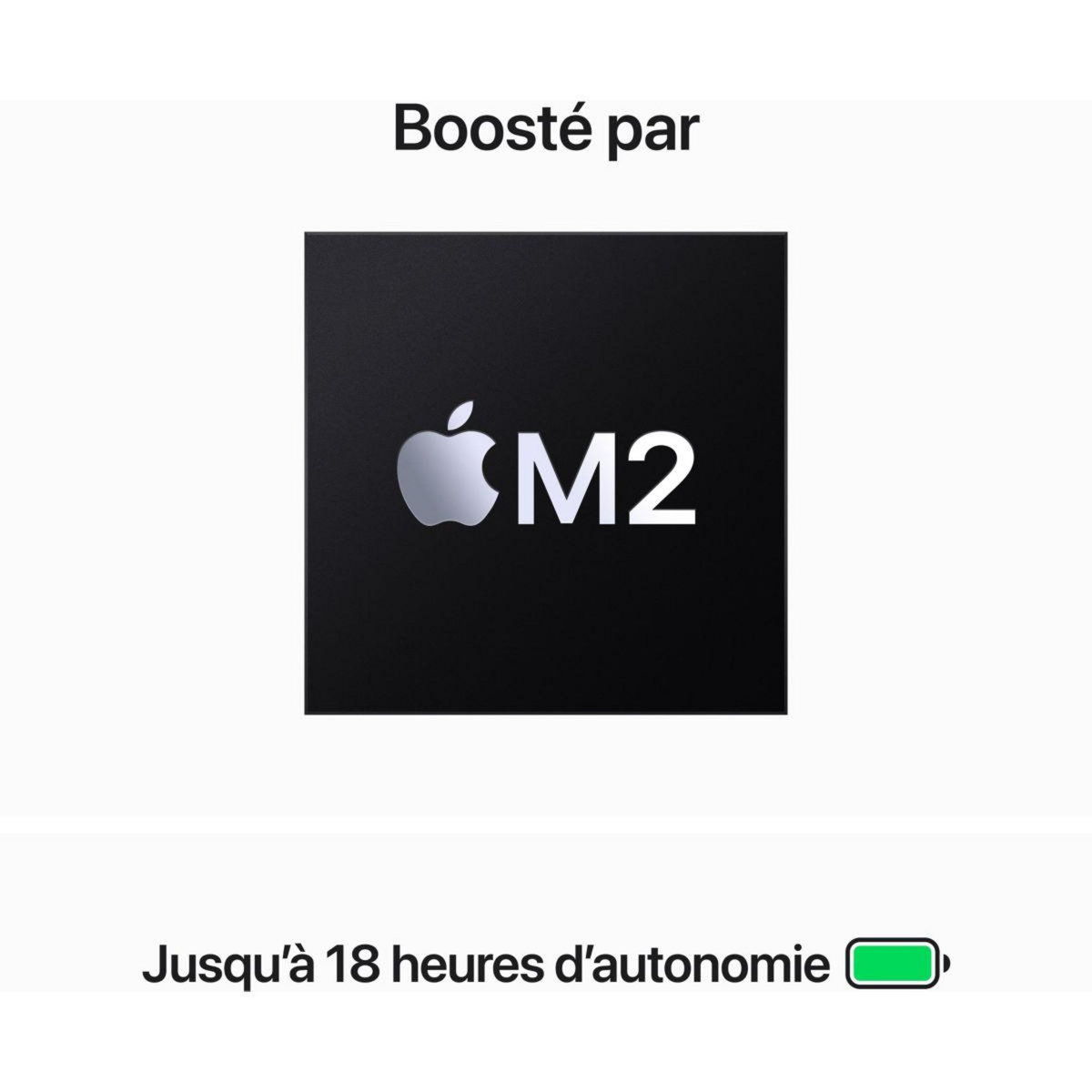 APPLE Ordinateur Apple Air 15' M2 8Go RAM 256Go SSD Gris