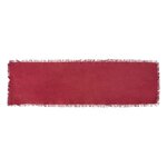 SECRET DE GOURMET Chemin de Table  Maha  38x140cm Rouge Grenat