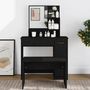 Voir la diapositive 3 : VIDAXL Coiffeuse avec miroir noir 86,5x35x136 cm