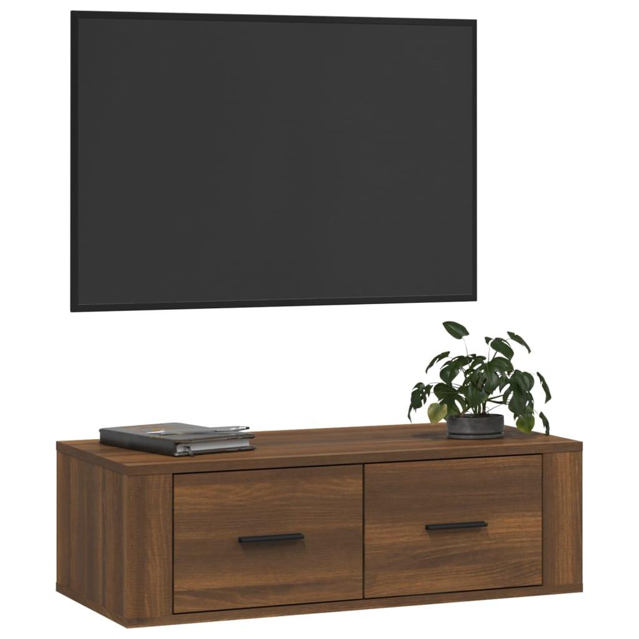 Voir la diapositive 4 : VIDAXL Armoire TV suspendue Chene marron 80x36x25 cm Bois d'ingenierie