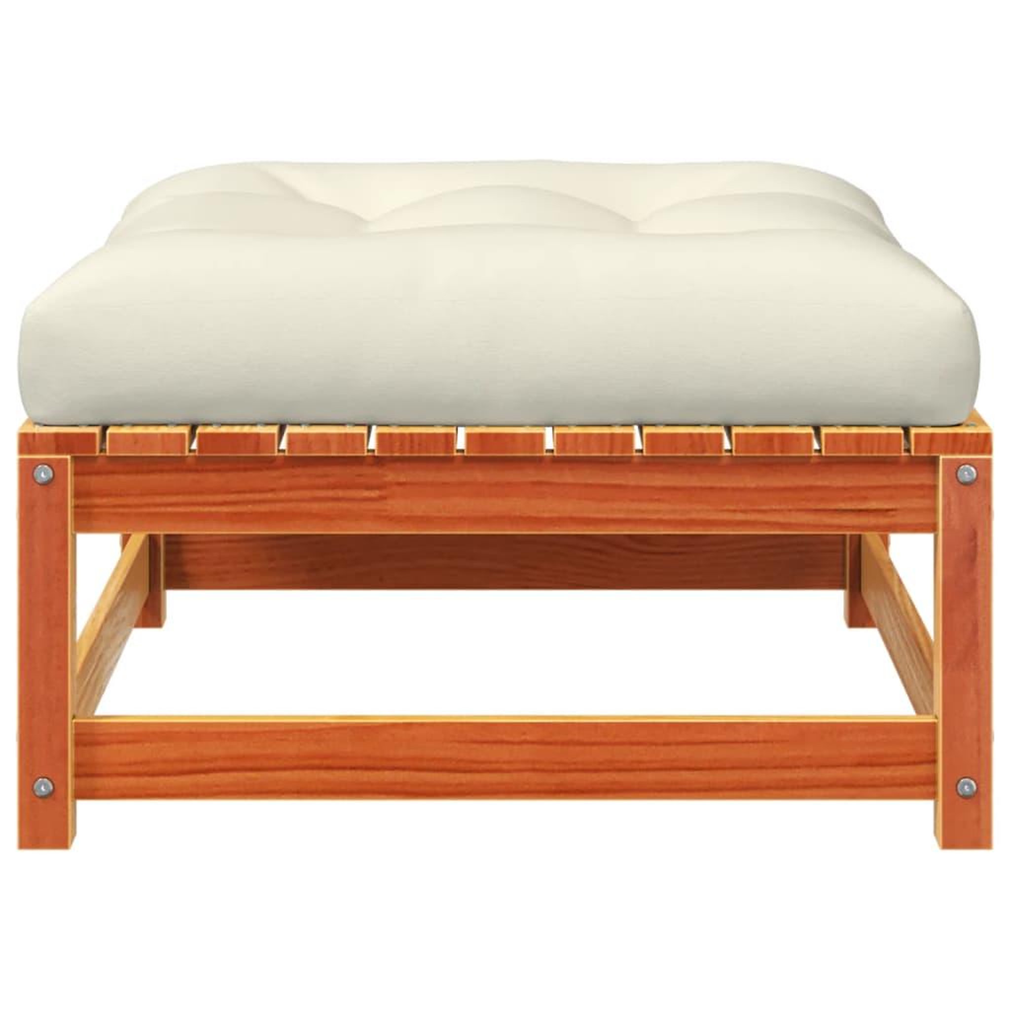 Voir la diapositive 5 : VIDAXL Repose-pied de jardin avec coussin bois massif de pin