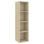 Voir la diapositive 4 : VIDAXL Meubles TV muraux 4 pcs Chene sonoma Bois d'ingenierie