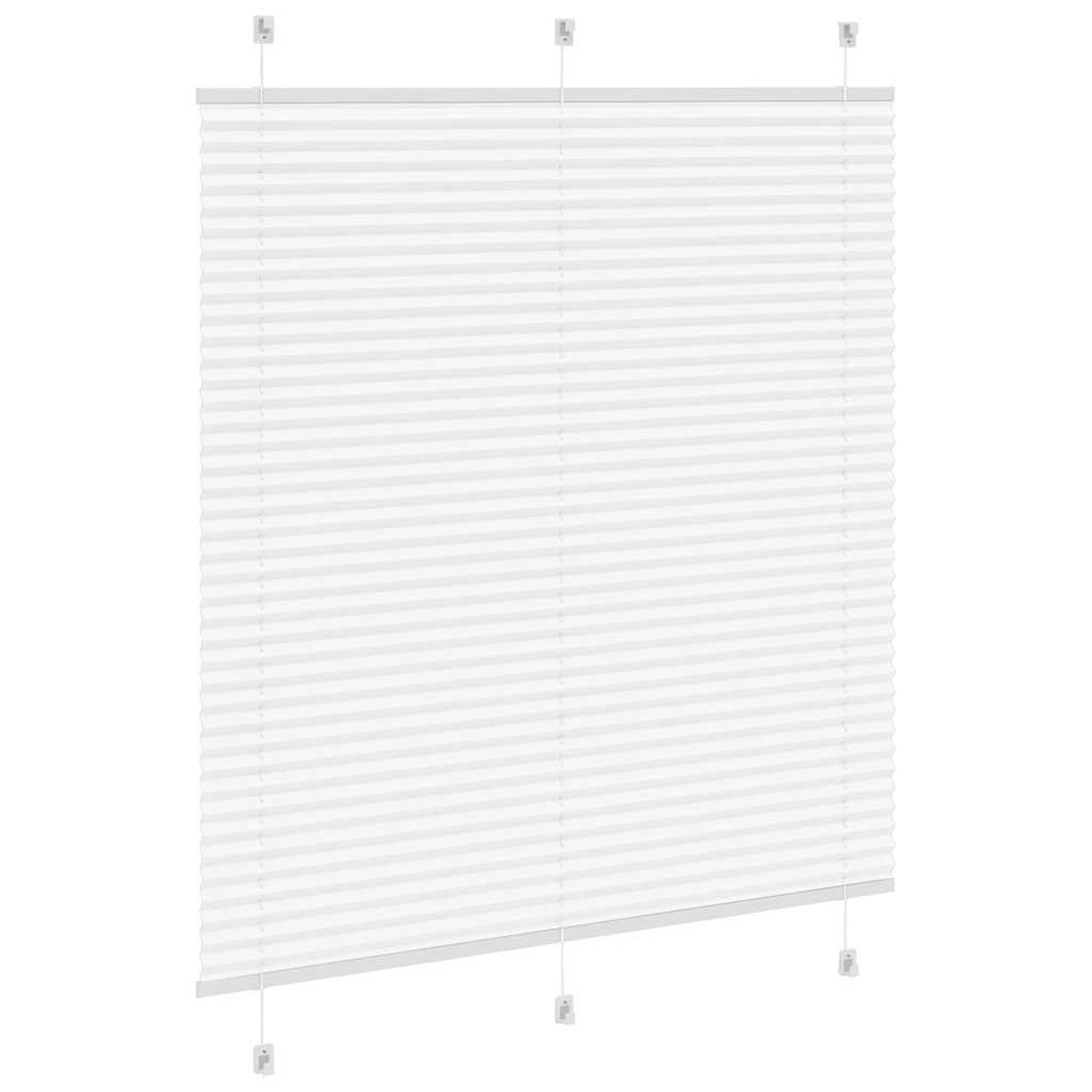 Voir la diapositive 4 : VIDAXL Store plisse blanc 120x150cm largeur du tissu 119,4cm polyester