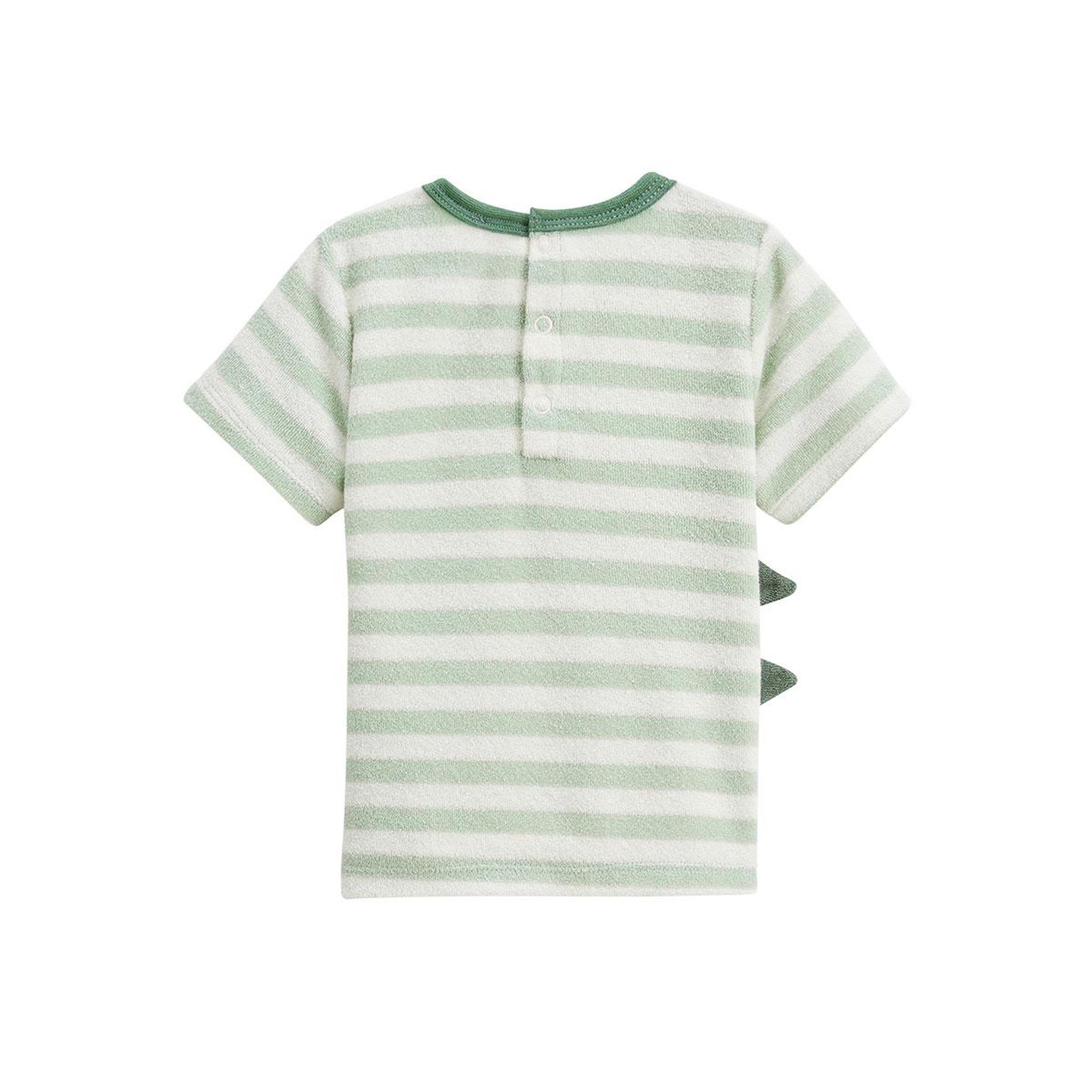 Voir la diapositive 4 : PETIT BEGUIN Ensemble enfant t-shirt et short en éponge crocro rigolo