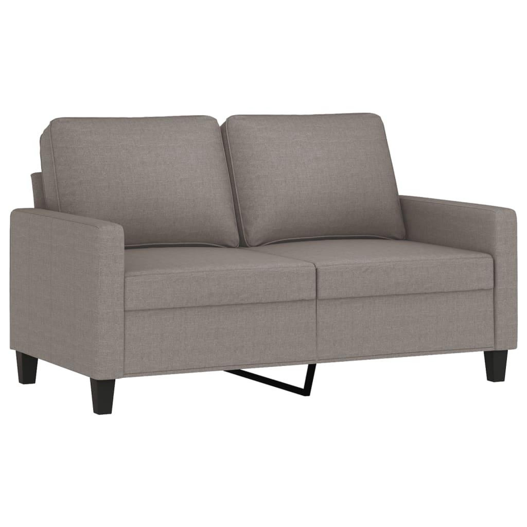 Voir la diapositive 3 : VIDAXL Ensemble de canapes 2 pcs avec coussins Taupe Tissu
