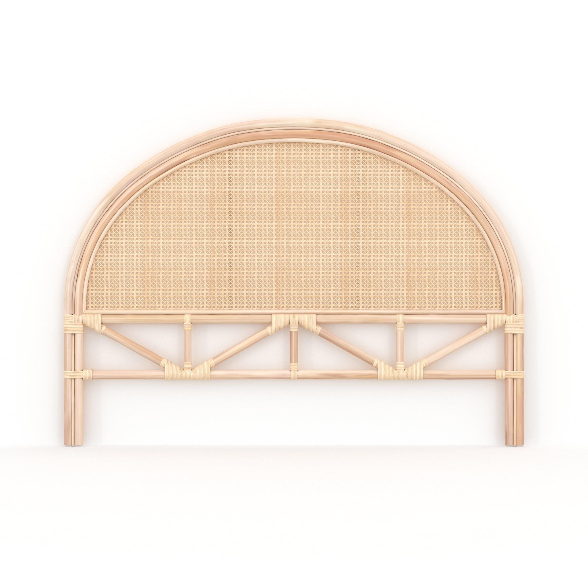 MAISON PAVANE Tête de lit 140 cm en rotin et cannage-Néora