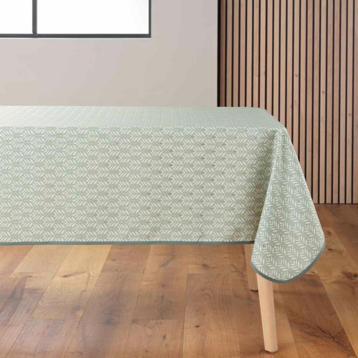 Paris Prix Nappe Imprimé  Piana  145x240cm Sauge