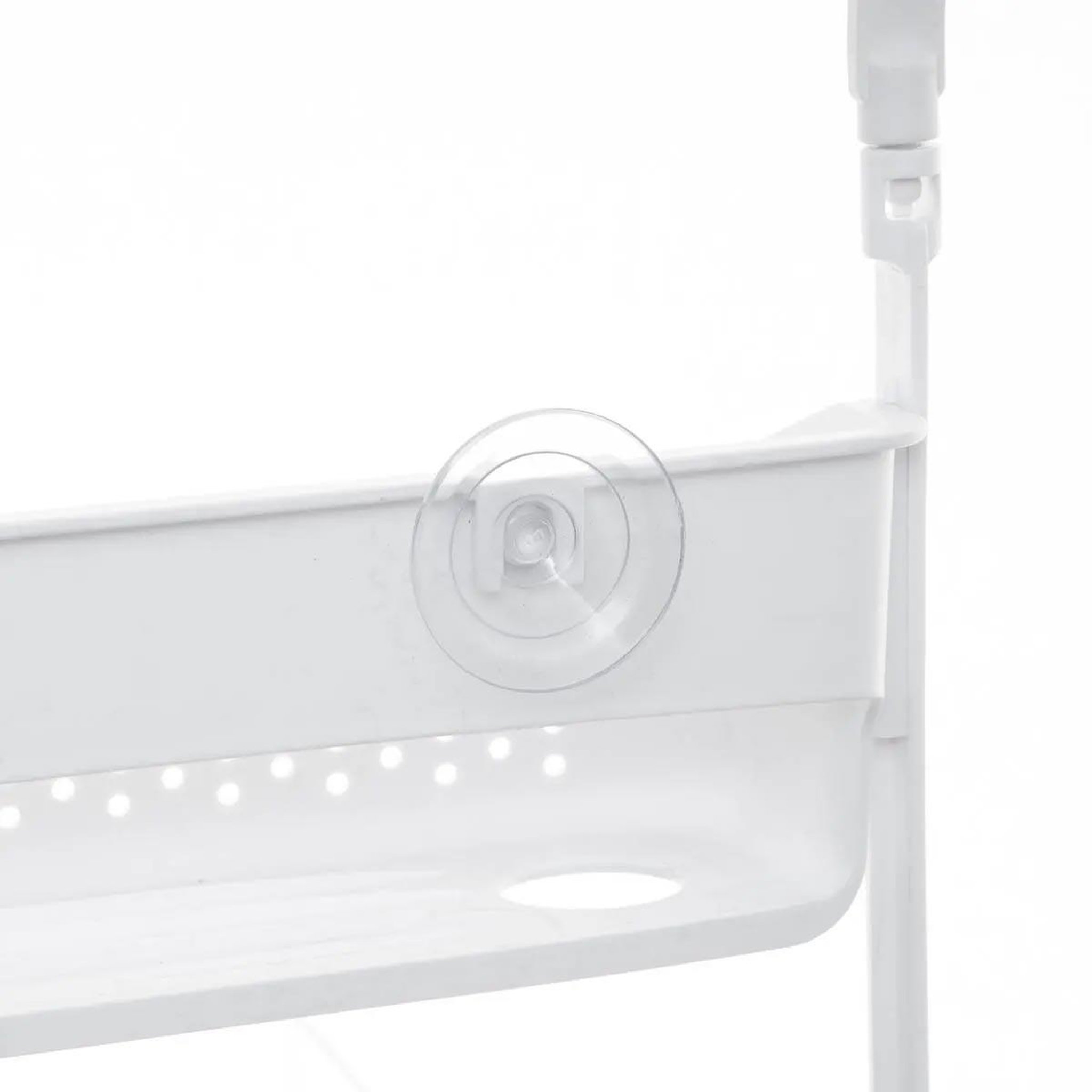 Voir la diapositive 2 : FIVE Support de douche 2 paniers  souple  70cm blanc