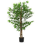 VIDAXL Plante artificielle ficus 788 feuilles 120 cm vert