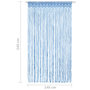 Voir la diapositive 6 : VIDAXL Rideau en macrame Bleu 140x240 cm Coton
