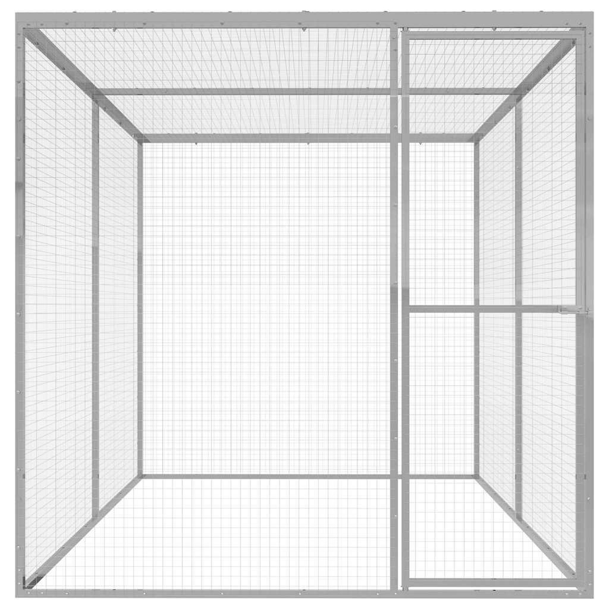 Voir la diapositive 2 : VIDAXL Cage pour chat 3x1,5x1,5 m Acier galvanise
