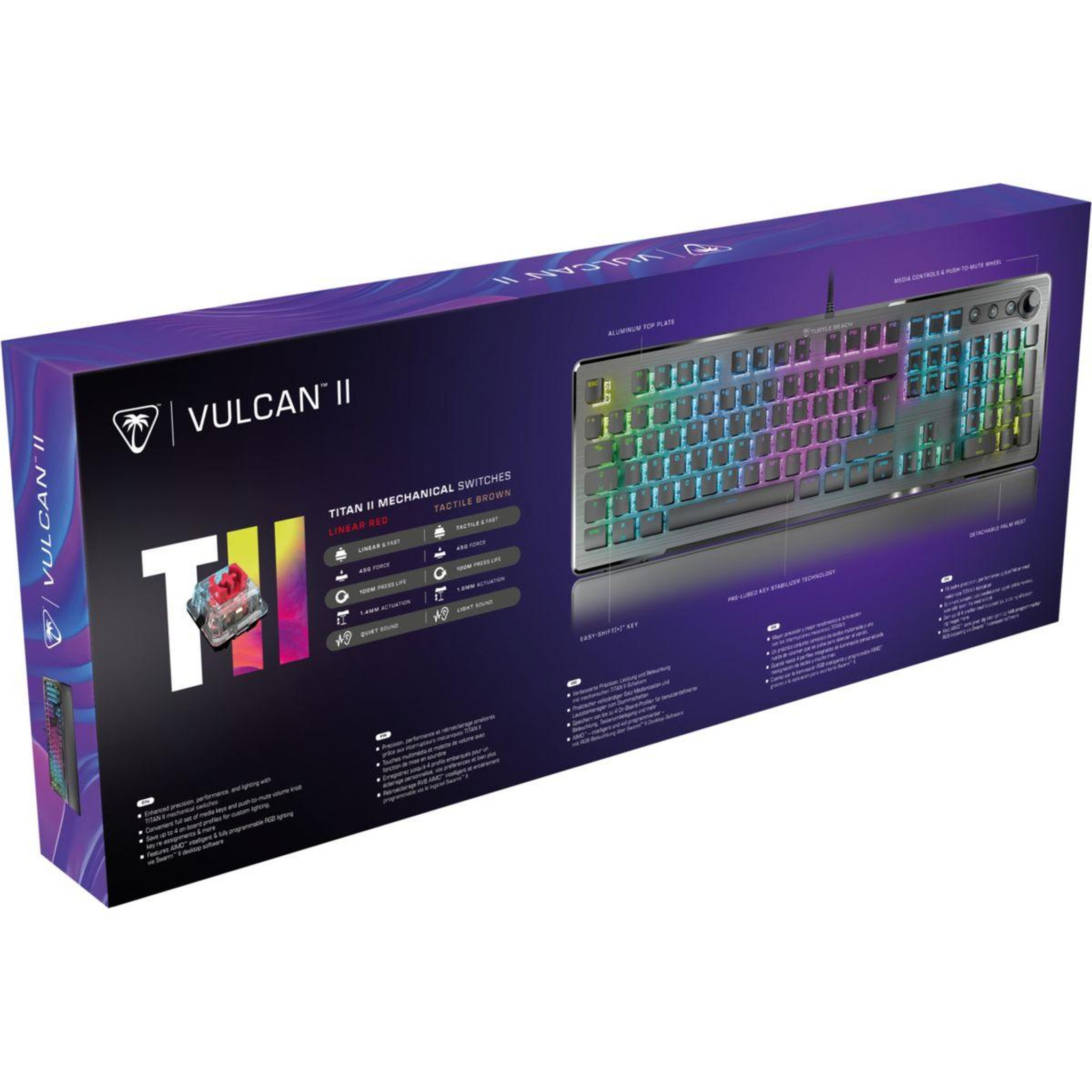 Voir la diapositive 5 : Turtle Beach Clavier gamer Vulcan II Noir Linear FR