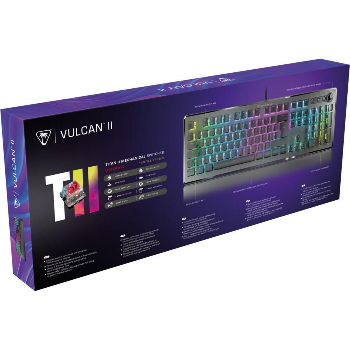 Turtle Beach Clavier gamer Vulcan II Noir Linear FR