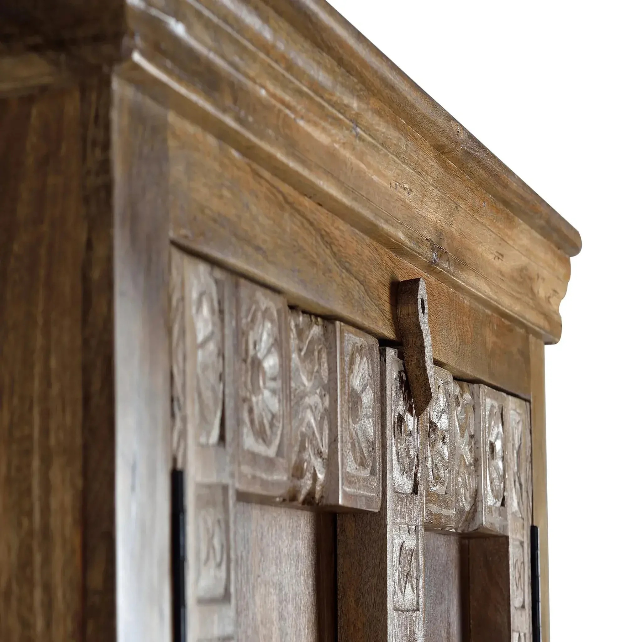 Voir la diapositive 2 : GINER Y COLOMER SL Armoire en bois de manguier 100cm style rustique moderne