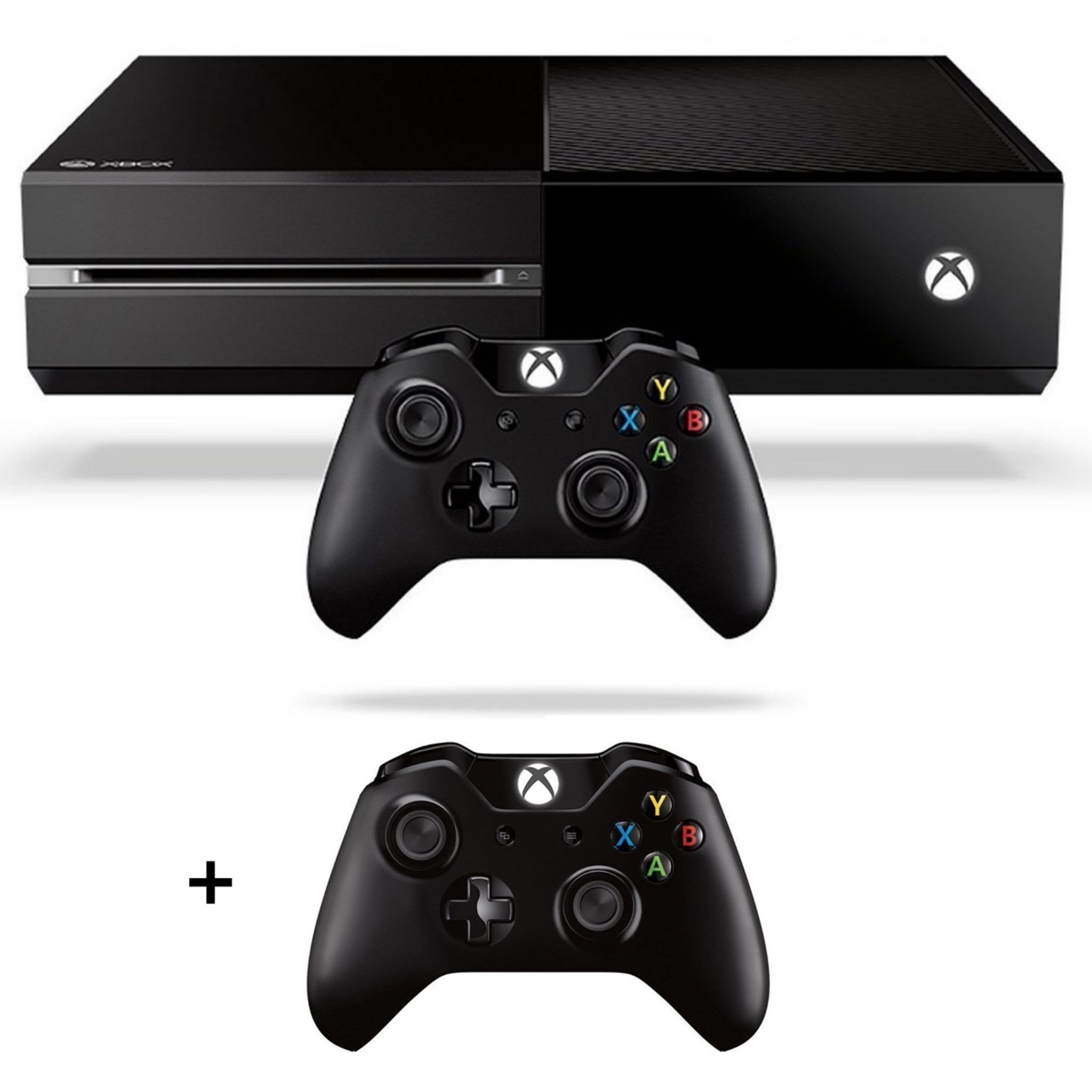 Console Xbox One + 2 Manettes Sans Fil + Jeux – Pack Occasion, Prêt à Jouer