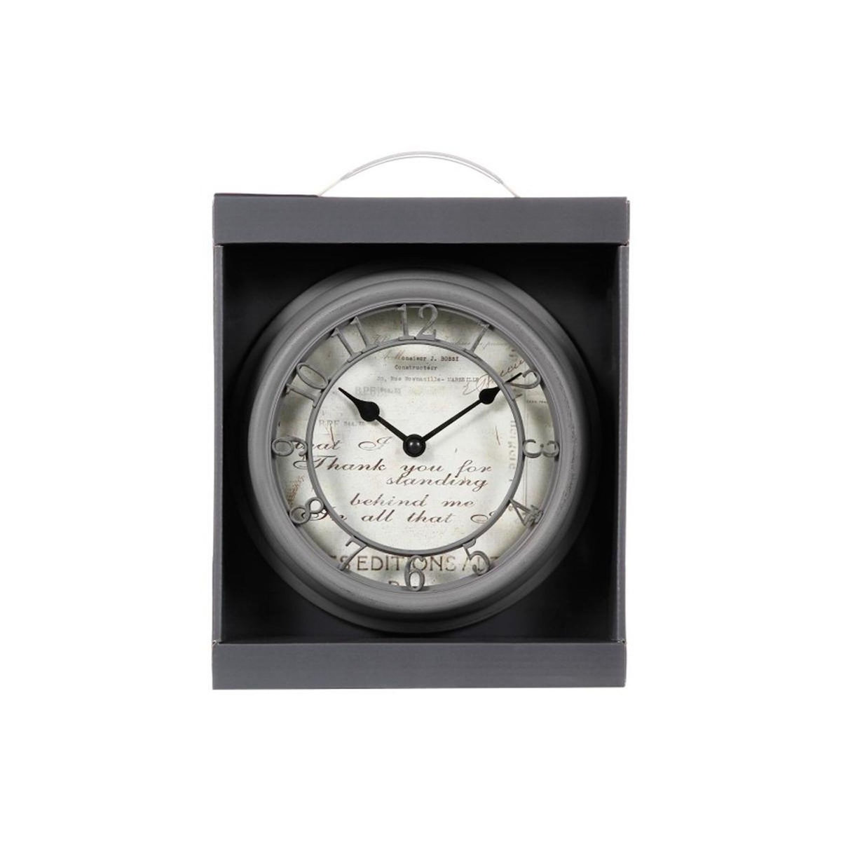 ATMOSPHERA Pendule Murale  Romance  21cm Gris