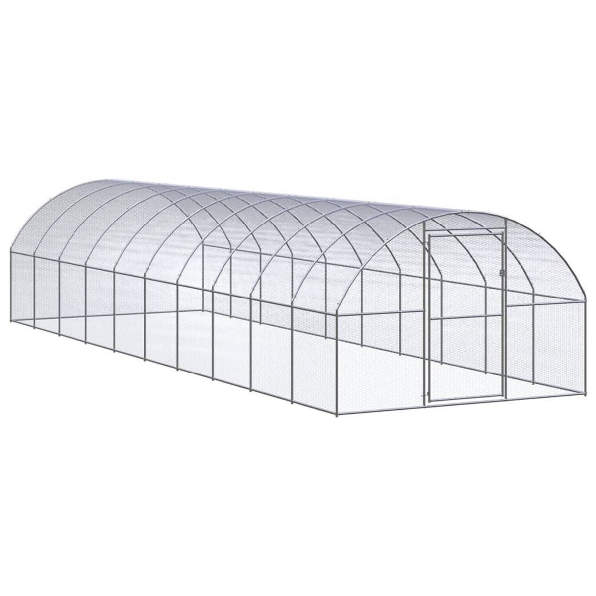 VIDAXL Poulailler d'exterieur 3x10x2 m Acier galvanise