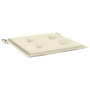 Voir la diapositive 5 : VIDAXL Coussins de chaise de jardin lot de 4 creme 40x40x3 cm