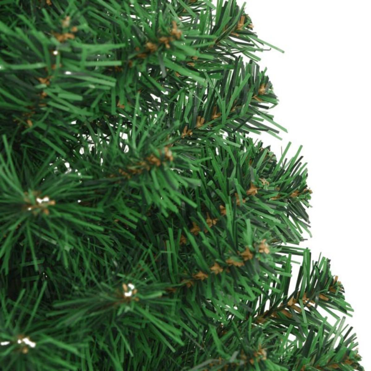 VIDAXL Arbre de Noël artificiel avec branches épaisses vert 120 cm PVC