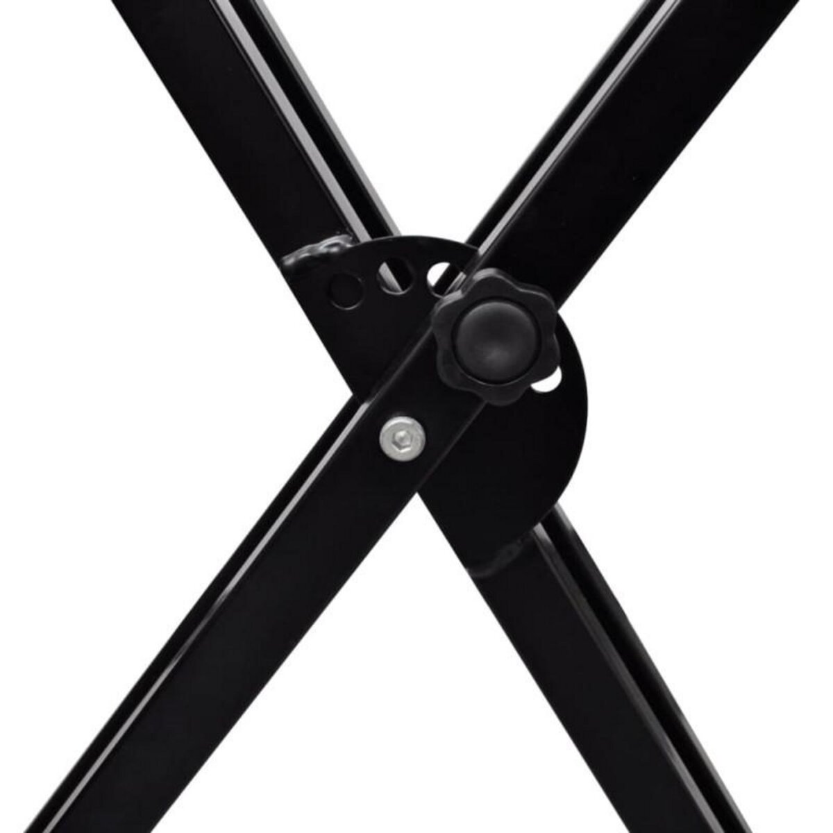 VIDAXL Support de clavier réglable double barre en X