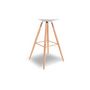 Voir la diapositive 2 : Lot de 2 tabourets de bar pieds bois massif BORGEN