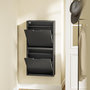 Voir la diapositive 5 : SOBUY Armoire à chaussures Noir 50x19x99 cm FSR204-SCH