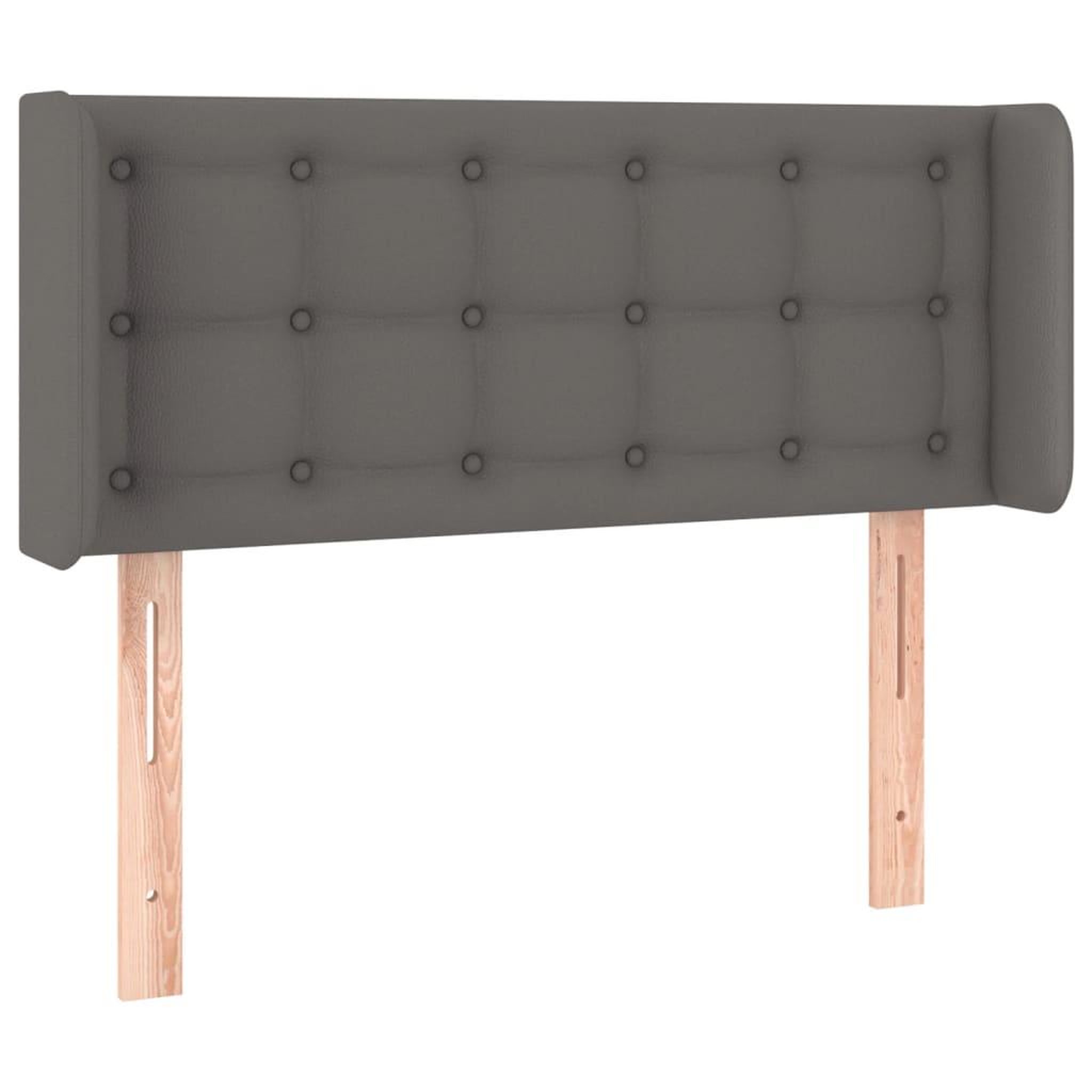 Voir la diapositive 3 : VIDAXL Tete de lit a LED Gris 103x16x78/88 cm Similicuir