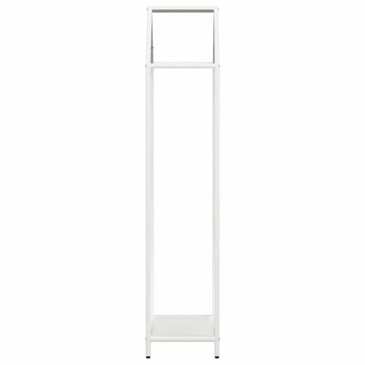 VIDAXL Portant de bois chauffage blanc 40x25x120 cm