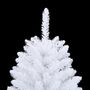 Voir la diapositive 5 : VIDAXL Sapin de Noël artificiel a charnieres avec support blanc 120 cm