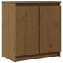 Voir la diapositive 2 : VIDAXL Armoire laterale marron miel 60x36x65 cm bois de pin massif