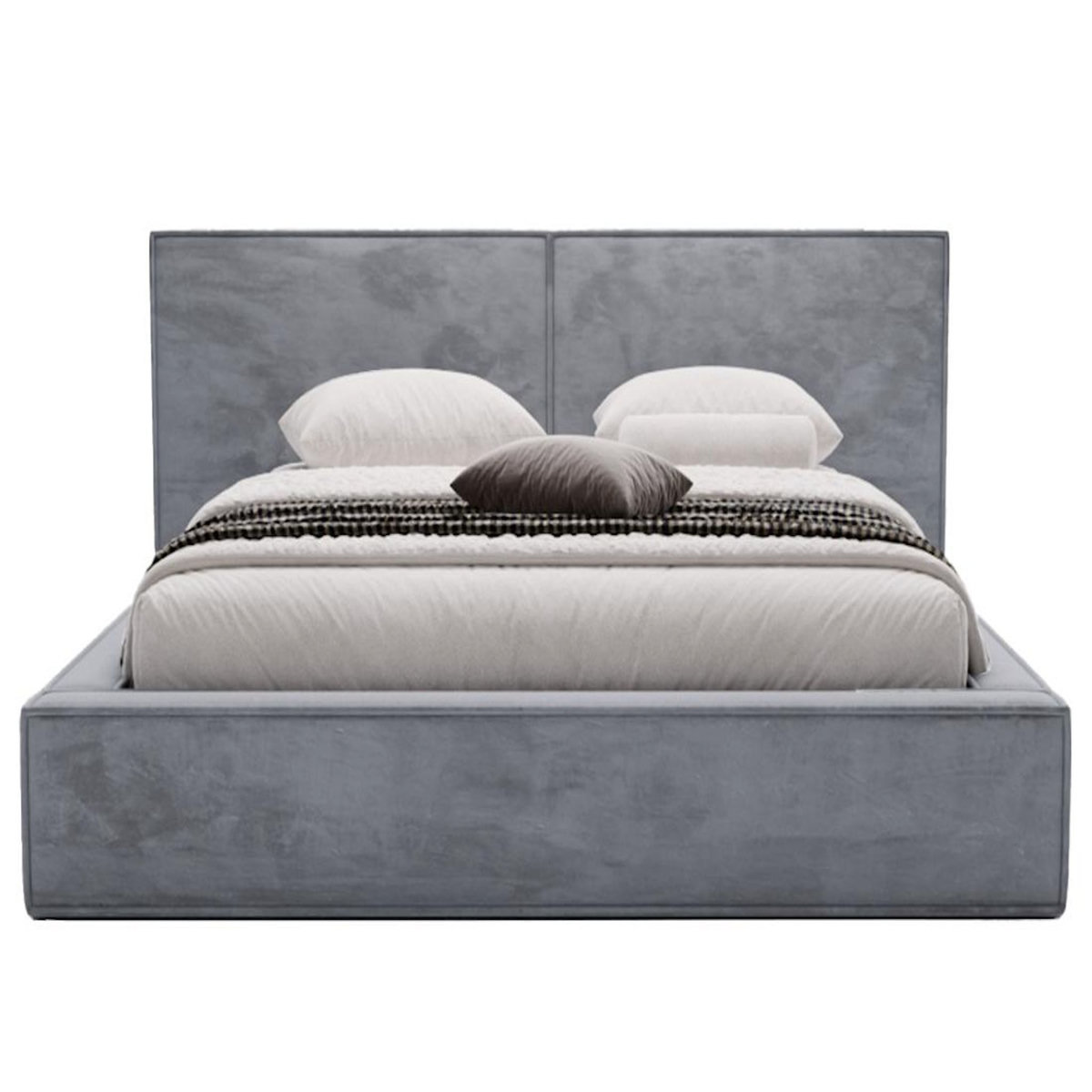 BEST MOBILIER Eros - lit coffre - 180x200 cm - sommier inclus - en velours