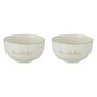 Voir la diapositive 1 : Paris Prix Lot de 2 Bols en Porcelaine  Ilene  10cm Blanc