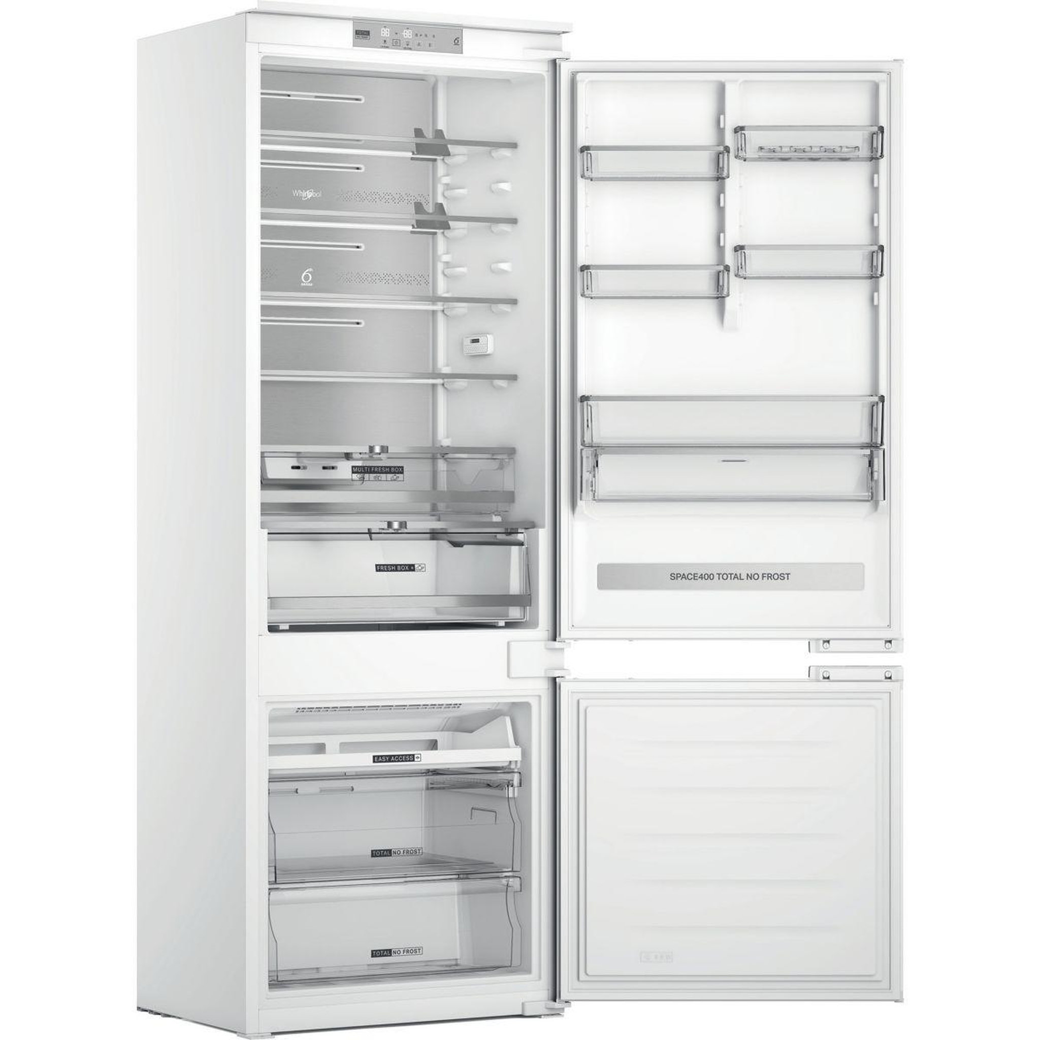 Whirlpool Réfrigérateur combiné encastrable WHSP70T232P Supreme Silence 70cm Auto