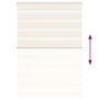 Voir la diapositive 5 : VIDAXL Store zebre beige marbre largeur du tissu 95,9 cm polyester