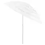 VIDAXL Parasol de plage Hawaii Blanc 240 cm