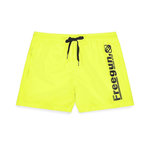 FREEGUN Boardshort court garçon avec ceinture demi-élastiquée. Coloris disponibles : Jaune
