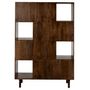 Voir la diapositive 4 : Paris Prix Étagère 4 Niveaux Design  Rafi  167cm Marron