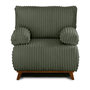 Voir la diapositive 1 : BEST MOBILIER Cristal - fauteuil - convertible avec coffre - en fausse fourrure côtelée