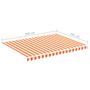 Voir la diapositive 6 : VIDAXL Tissu de remplacement pour auvent Jaune et orange 4x3 m