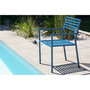 Voir la diapositive 3 : City Garden Fauteuil de jardin empilable - Aluminium - Bleu - GASTON