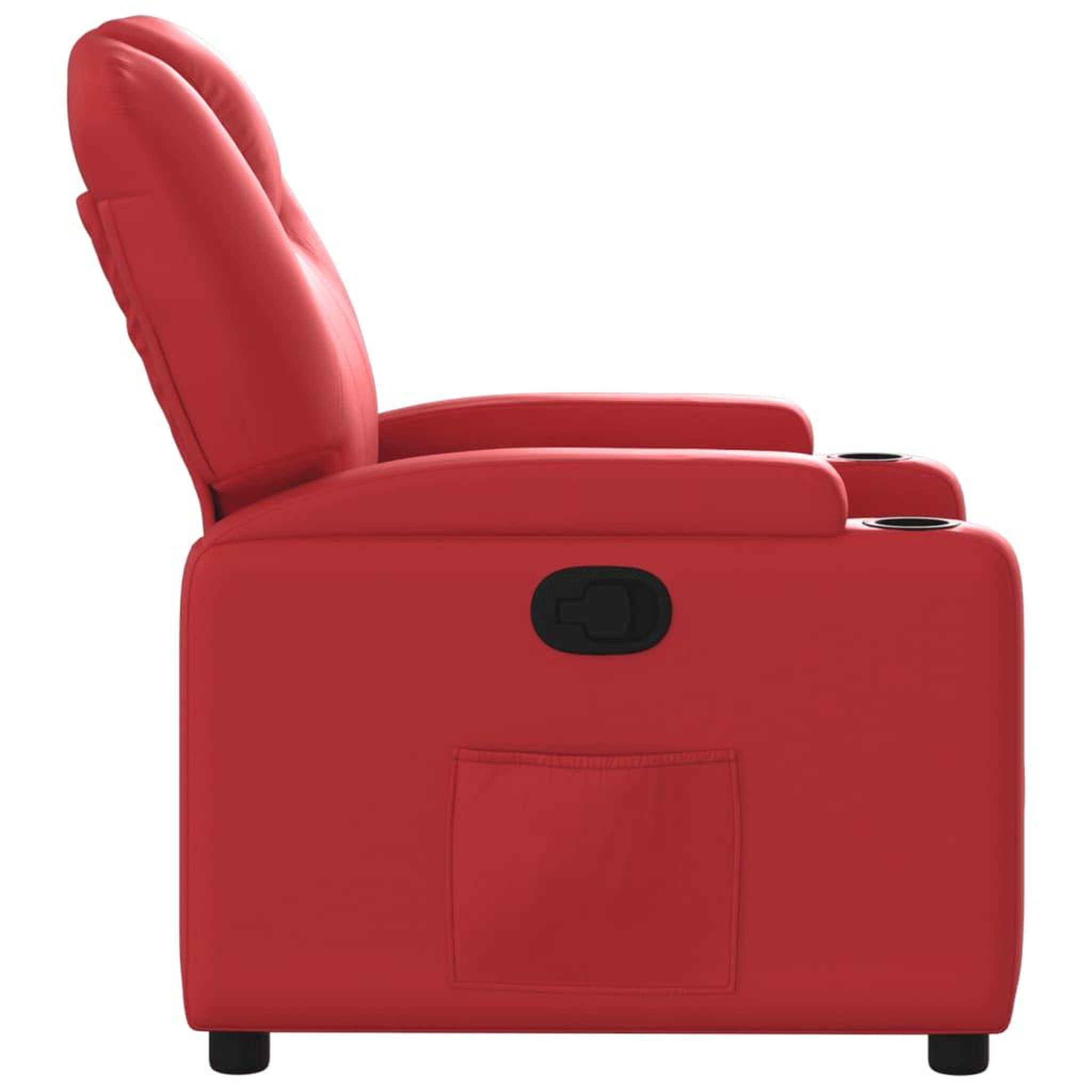 Voir la diapositive 4 : VIDAXL Fauteuil inclinable Rouge Similicuir